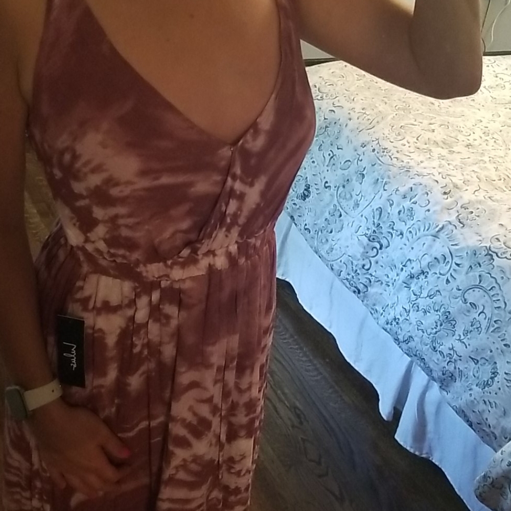 Tie die maxi dress